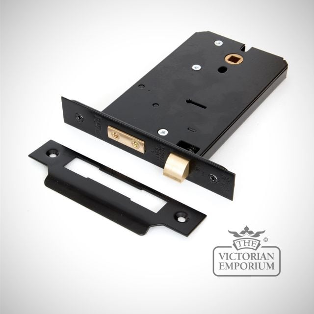 Black 6” 5 Lever Horizontal Sash Lock