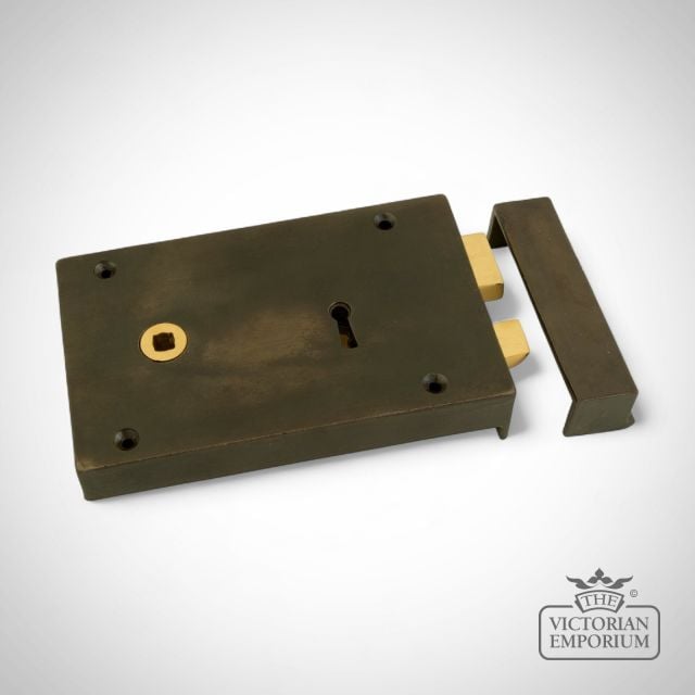 Large Iron Left Hand Rim Lock