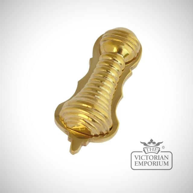 Beehive Escutcheon in Polished Brass