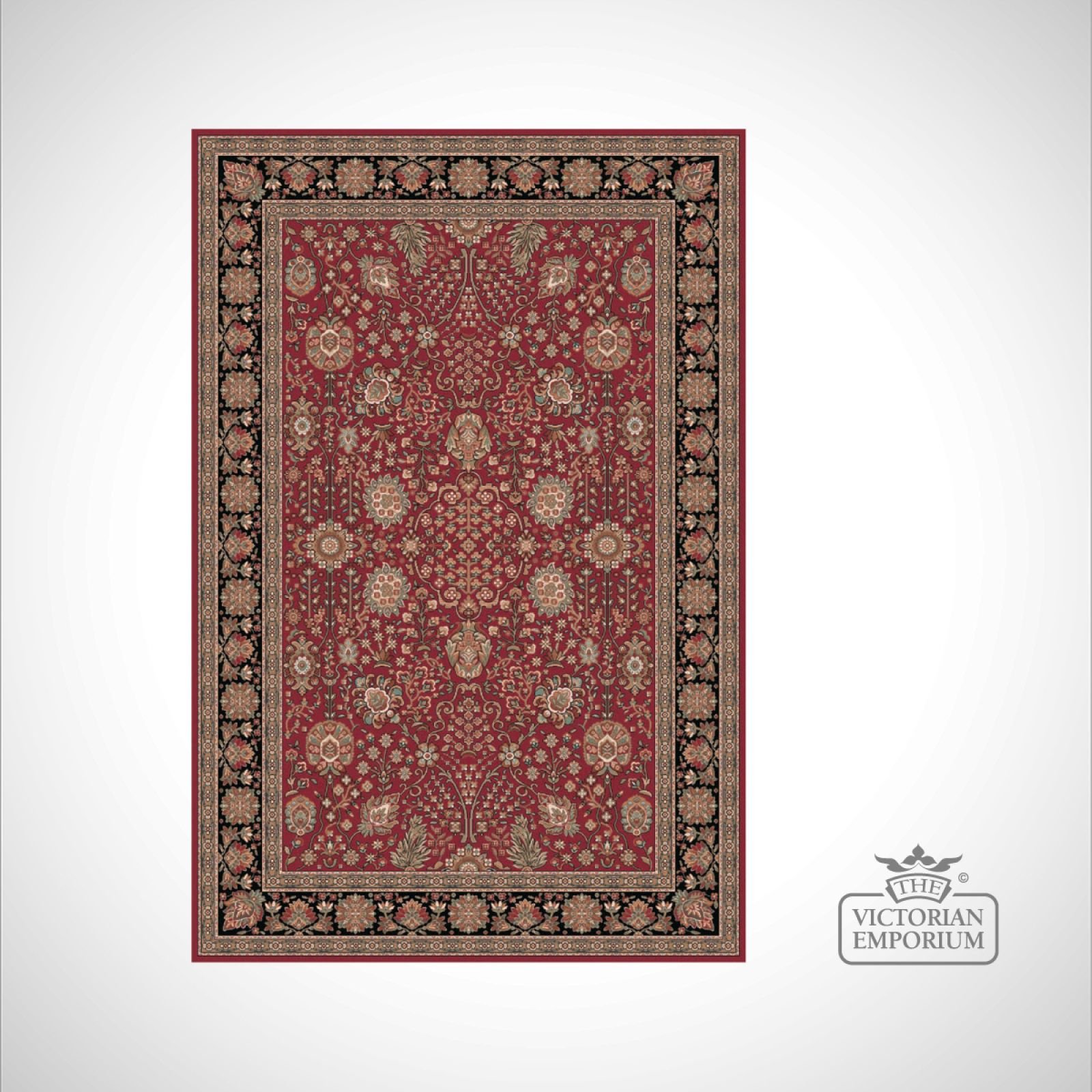 Victorian Rug Style Fa5687 Black Red Rugs Victorian Rug Style Fa5687 Black Red