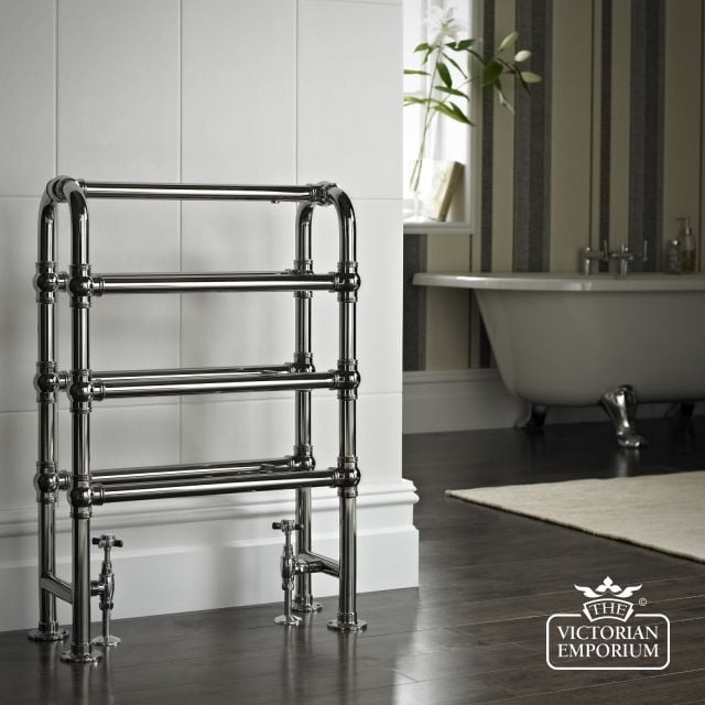 Arcadia Brass Heated Towel Rail 850x600mm In A Choice of Finishes