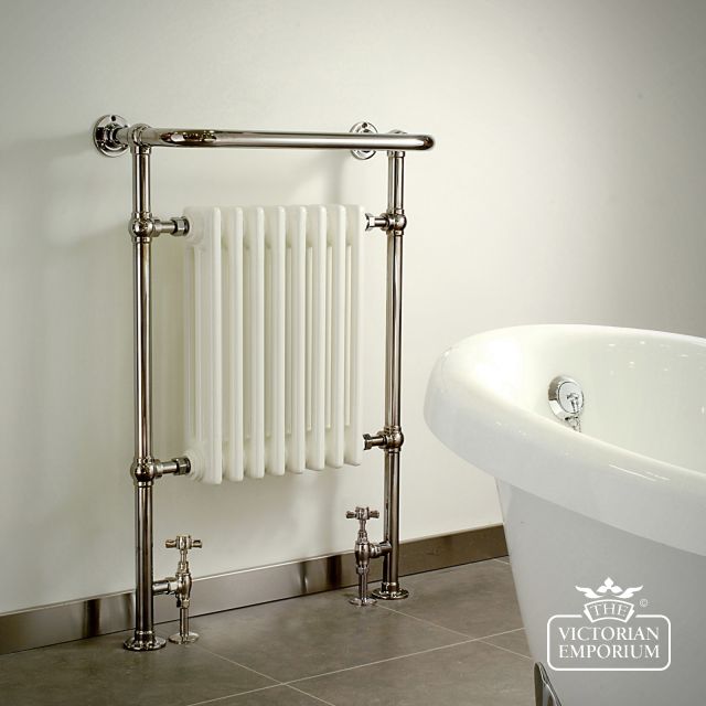 Regency Brass and Mild Steel Heated Towel Radiator In A Choice of Sizes and Finishes