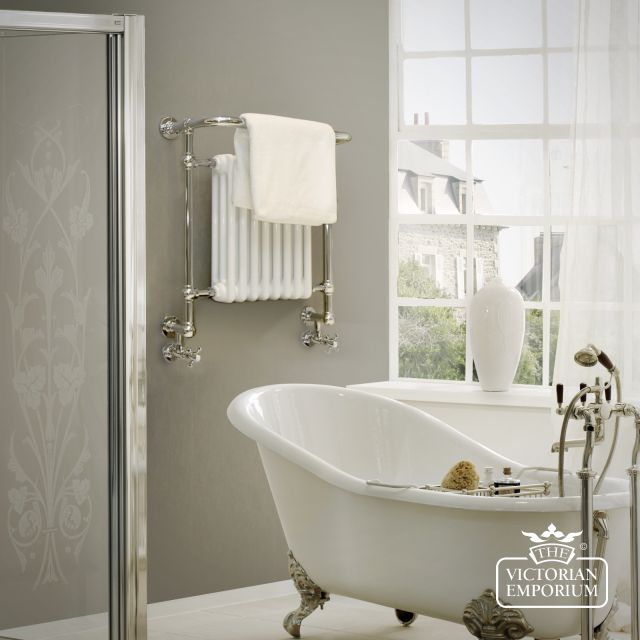Regency Small Wall Mounted Mild Steel Heated Towel Radiator