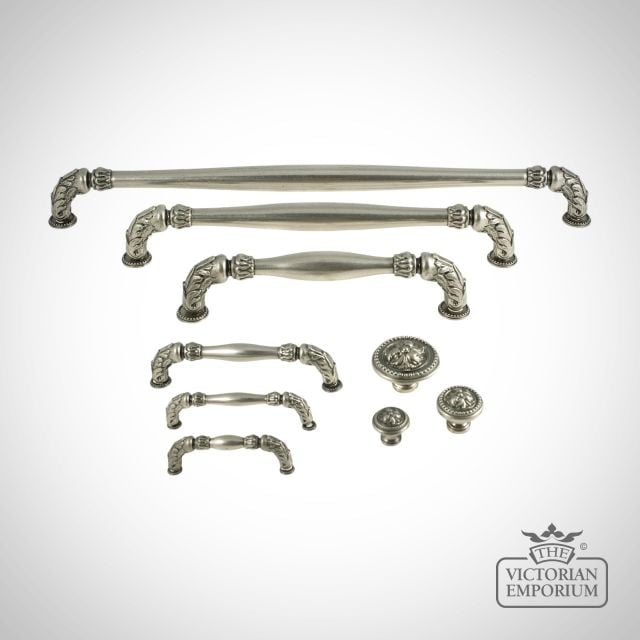 Ironmongery Pulls Knobs Kitchen Door Cupboard Victorian 19thcentry Steampunk Old Classical Decorative 53acanthus