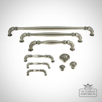 Ironmongery Pulls Knobs Kitchen Door Cupboard Victorian 19thcentry Steampunk Old Classical Decorative 53acanthus