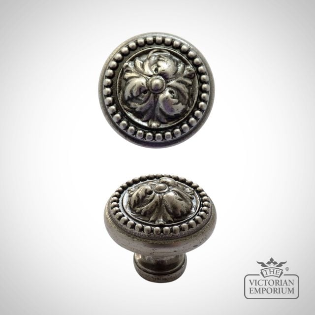 Ironmongery Pulls Knobs Kitchen Door Cupboard Victorian 19thcentry Steampunk Old Classical Decorative 53acanthus Knob 32mmkb M 3804 32 Np