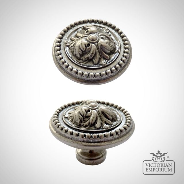 Ironmongery Pulls Knobs Kitchen Door Cupboard Victorian 19thcentry Steampunk Old Classical Decorative 53acanthus Knob 48mm Kb M 3804 48 Np