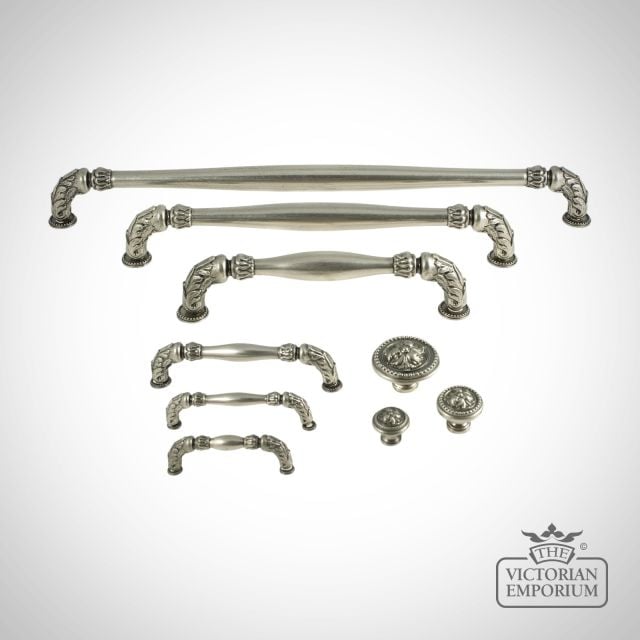 Ironmongery Pulls Knobs Kitchen Door Cupboard Victorian 19thcentry Steampunk Old Classical Decorative 53acanthus