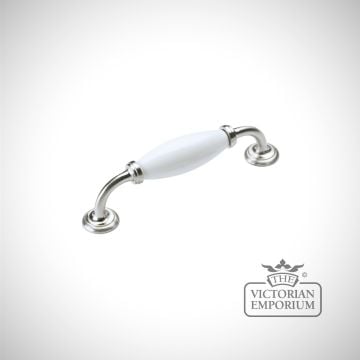 Montpellier white stainless steel pull handle