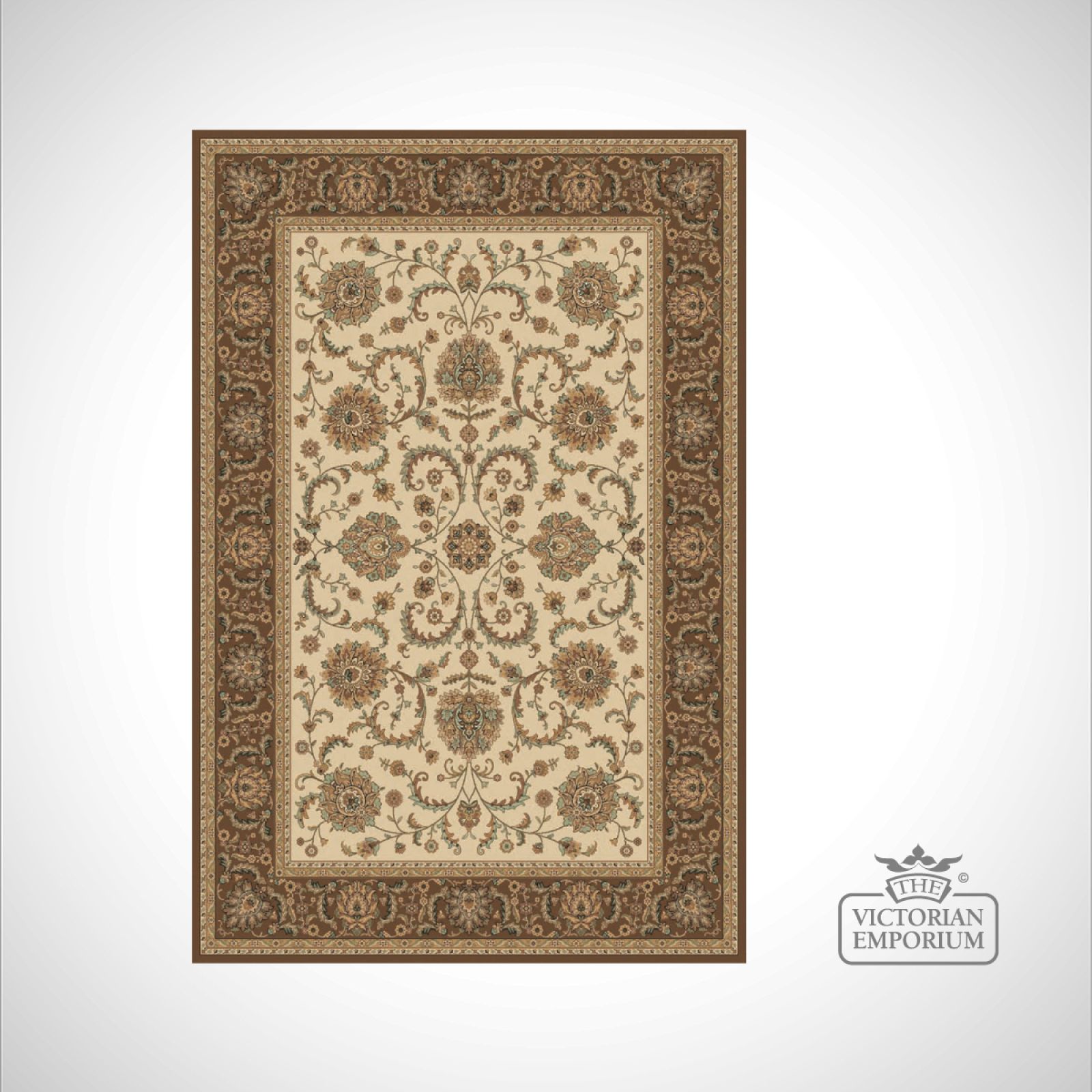 Victorian Rug style KM4154 Black Rugs