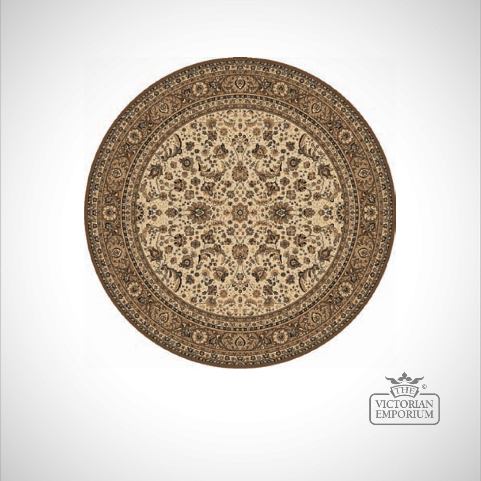 Circular Victorian Rug style KA13720 in 6 different colourways