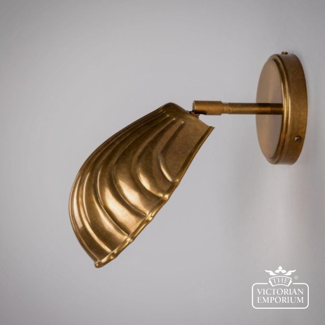 Mlwl517 Shell Wall Light In Brass2