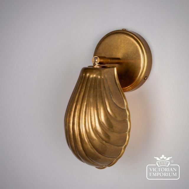 Mlwl517 Shell Wall Light In Brass3