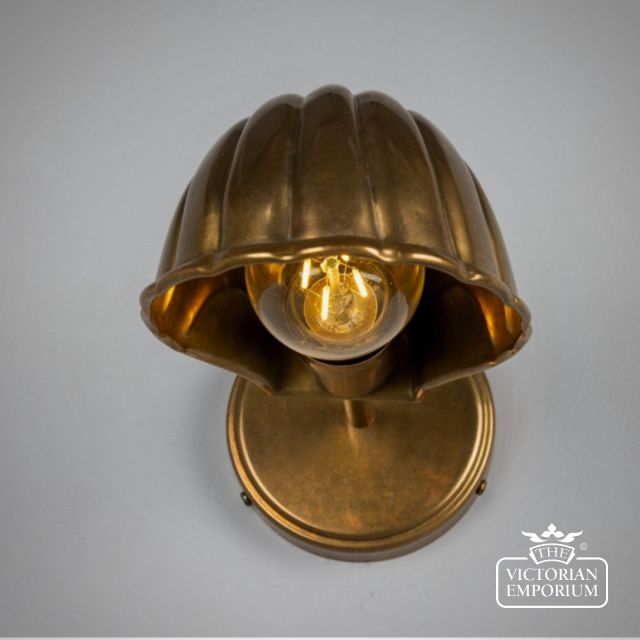 Mlwl517 Shell Wall Light In Brass5