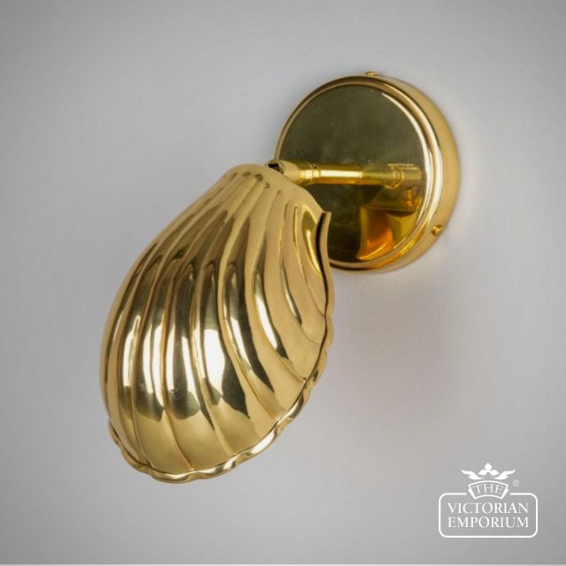 Mlwl517 Shell Wall Light In Brass6