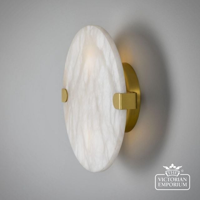 Mlbwl162 2 Dundee Alabaster Wall Light