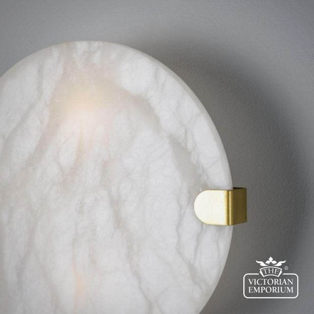 Mlbwl162 3 Dundee Alabaster Wall Light