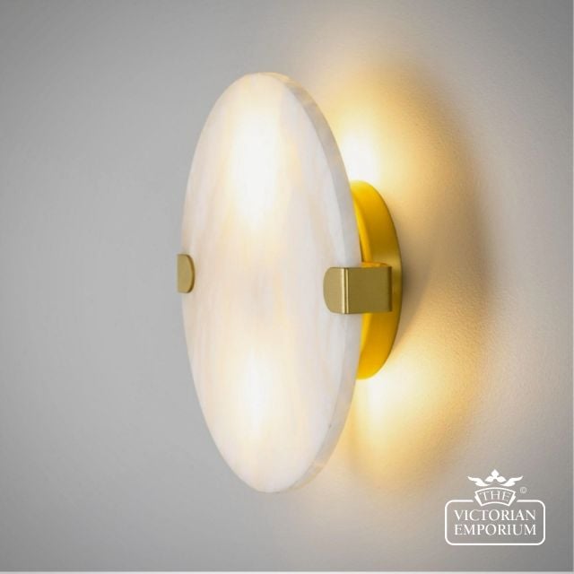Mlbwl162 5 Dundee Alabaster Wall Light