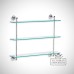 Bathroom-accessories fittings crome nickle radiator bathrom traditional victorian 19thcentry steampunk old classical decorative-3-tier-glass-shelf-lb4518z