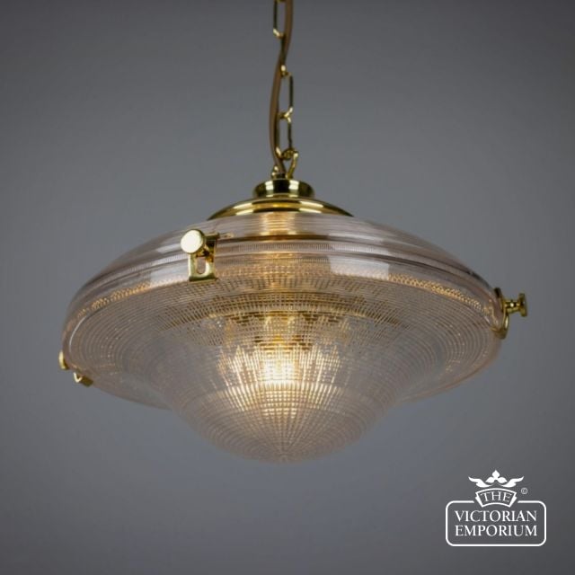 Mlp491 Ozark Victorian Vintage Glass Pendant Light 33cm 3