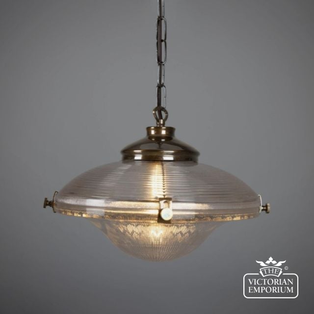 Mlp491 Ozark Victorian Vintage Glass Pendant Light 33cm 9