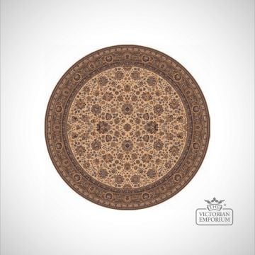 Circular Victorian Rug - style KA13720 in 6 different colourways