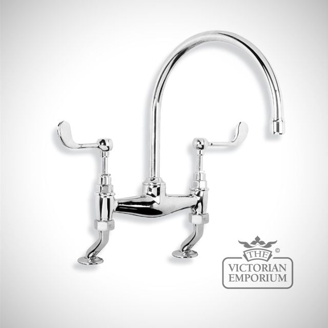 Connaught Lever Bridge Mixer Deck Mounted