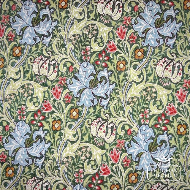 William Morris Golden Lily Fabric in a choice of colours