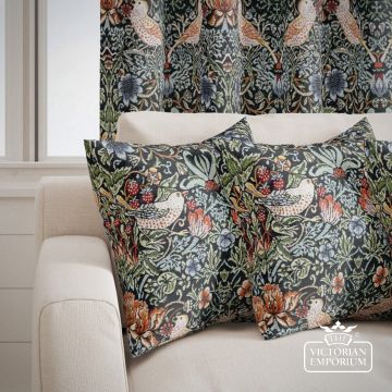 Strawberry Thief Ebony Cushions
