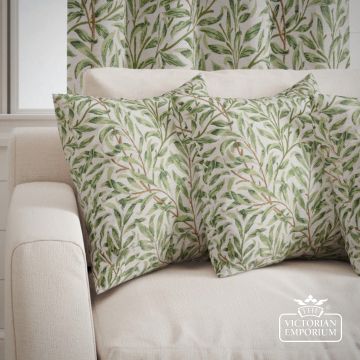 Willow Bough Leaf Green Cushions