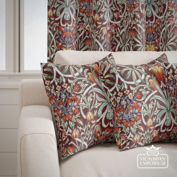 Woodland Weeds Damson Cushions