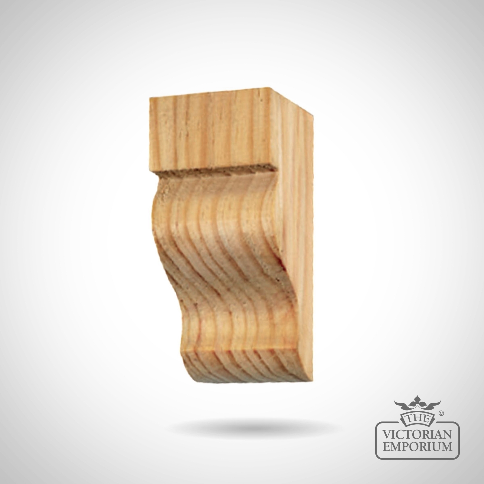 Mini Cutshape Corbel - Wooden Pine Pair Corbel | Corbels