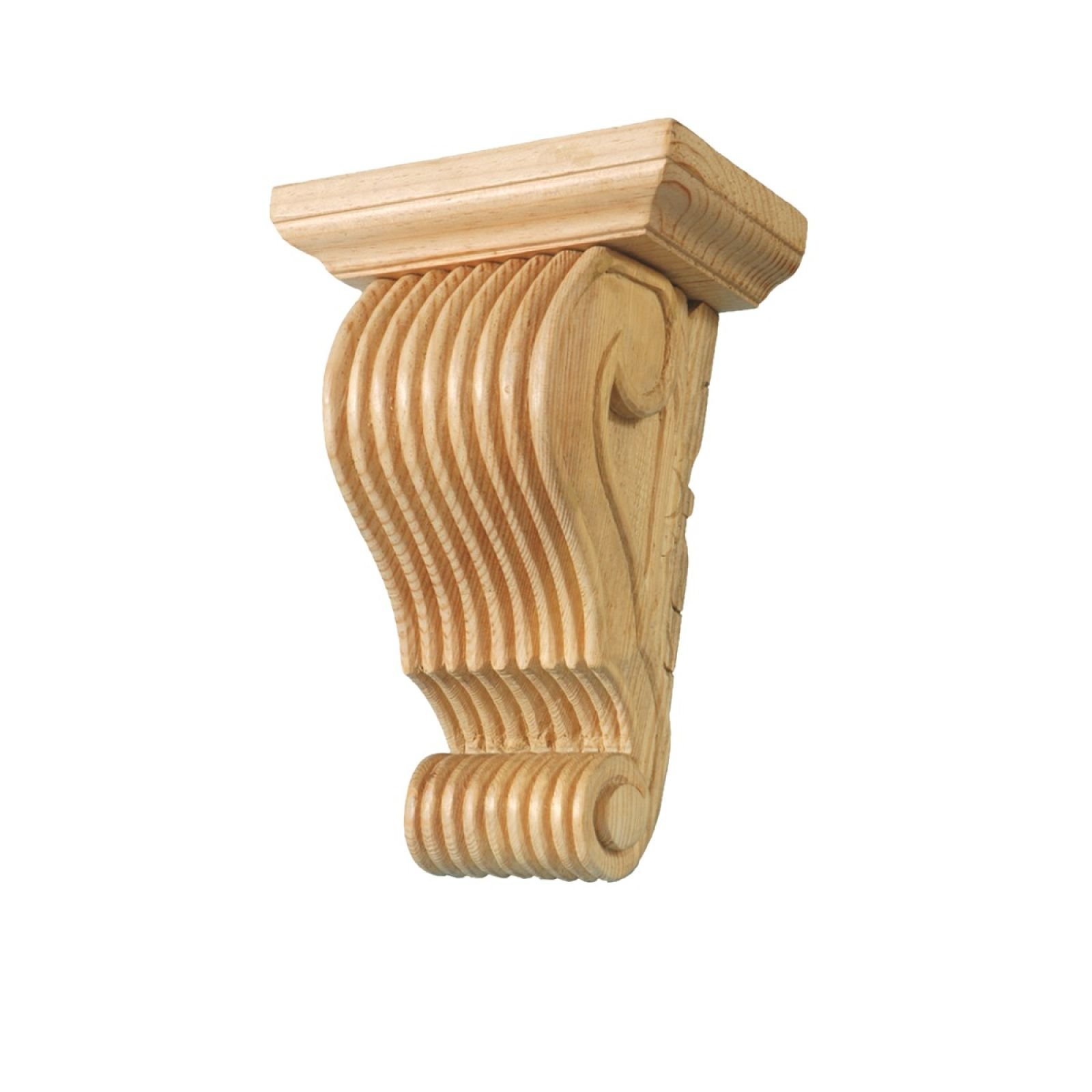 Large Reeded Corbel with scroll bottom