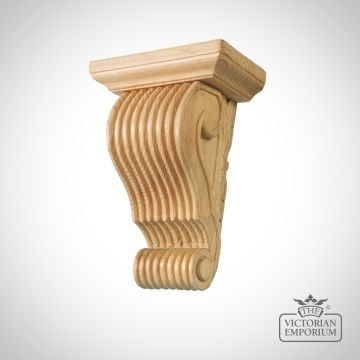 Large Reeded Corbel with scroll bottom