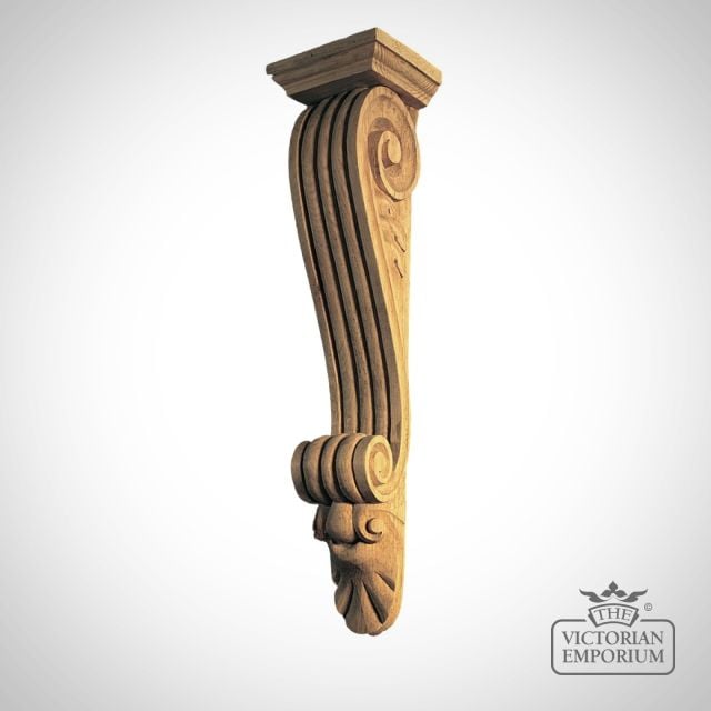 Extra Large Reeded Bracket with Capping