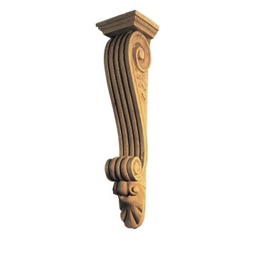 Extra Large Reeded Bracket with Capping