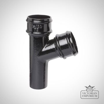 Cast Iron Round Downpipe Branch – Primed Finish (Multiple Angles & Sizes)