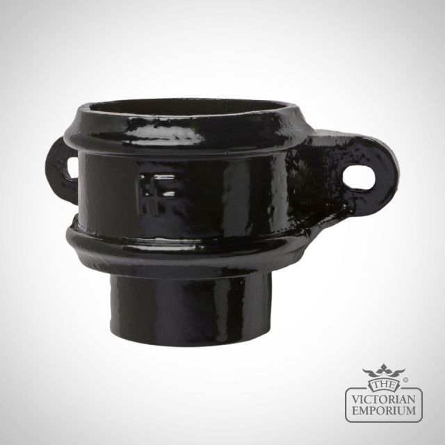 Loose Socket in Black – For Cast Iron Style Downpipes (4 Widths, Spigot Eared or Plain)