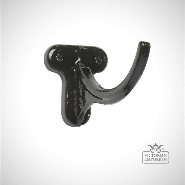 Fascia Bracket for plain half round gutter - black