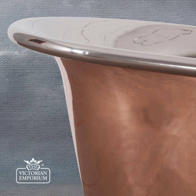 Rolltop Bath Godolphin Copper Ext Nickel Int Ss001 Close Up 1