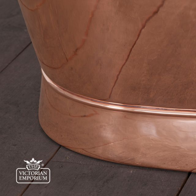 Rolltop Bath Godolphin Copper Ext Nickel Int Ss001 Close Up 2