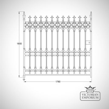 Gate Castiron Driveway Pedestrian Railings Stewart Dumfries Collectiont Traditional Victorian Old Classical Stirling Driveway Gate 12 X 6ft Pair, 400kg