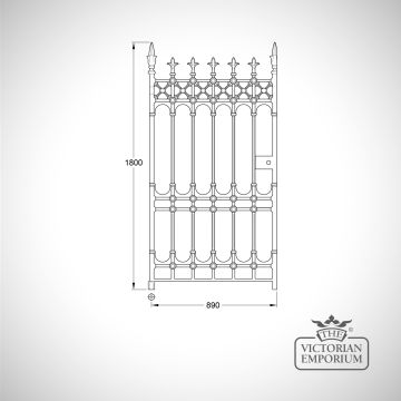 Gate Castiron Driveway Pedestrian Railings Stewart Dumfries Collectiont Traditional Victorian Old Classical Stirling Pedestrian Gate 3x6ft