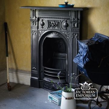 Fireplace Traditional Victorian 19thcentry  Old Classical Decorative Hef043 Insitu