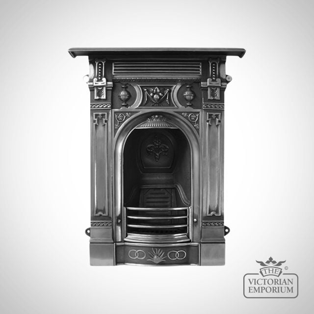 Late Victorian Style Cast Iron Fireplace
