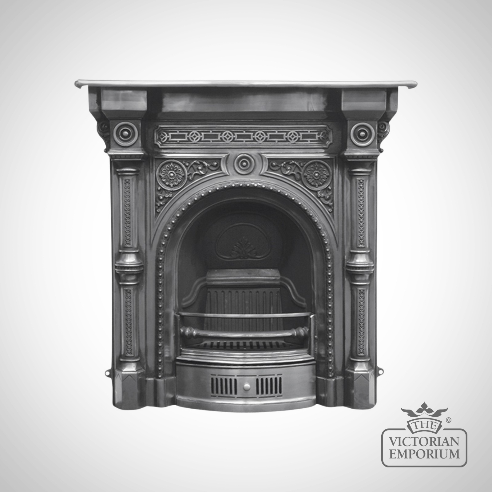 Tweed design cast iron fireplace The Victorian Emporium