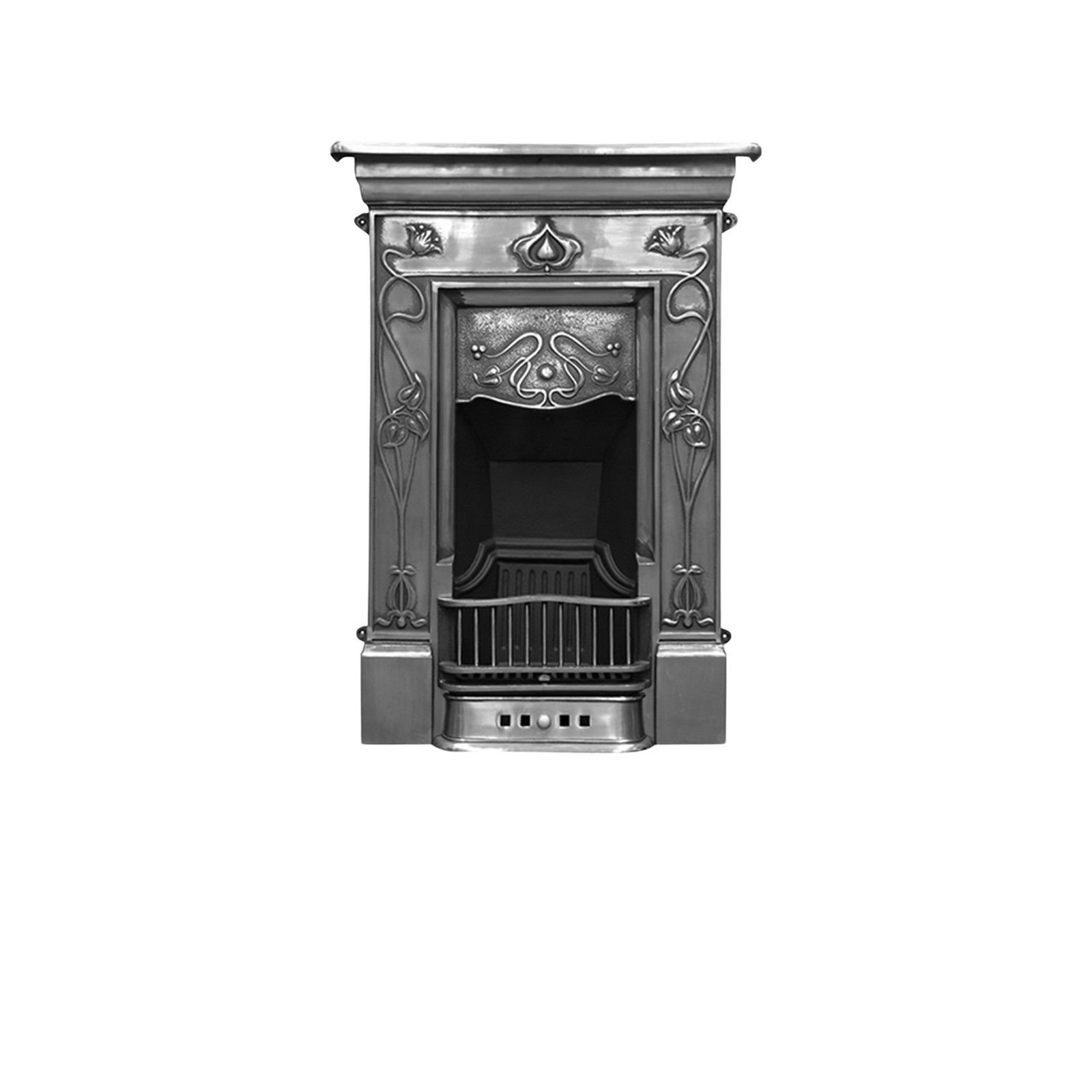 Crocus design cast iron fireplace