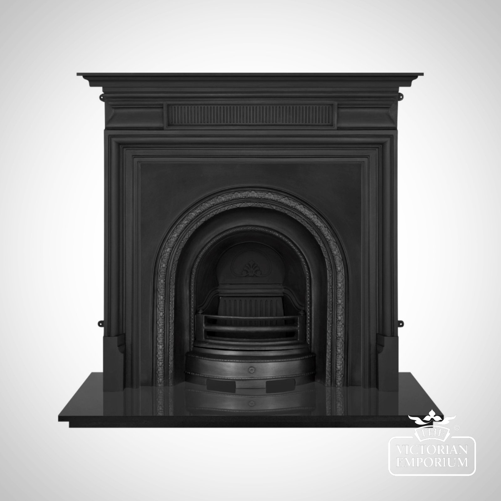 Scottish Victorian Style Cast Iron Fireplace Insert