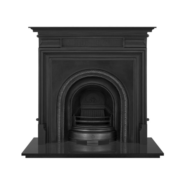 Scottish Victorian style cast iron fireplace