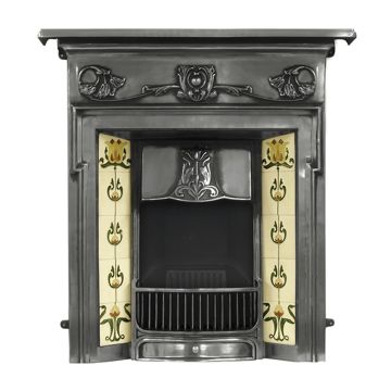 Victorian Morris Style Cast Iron Fireplace